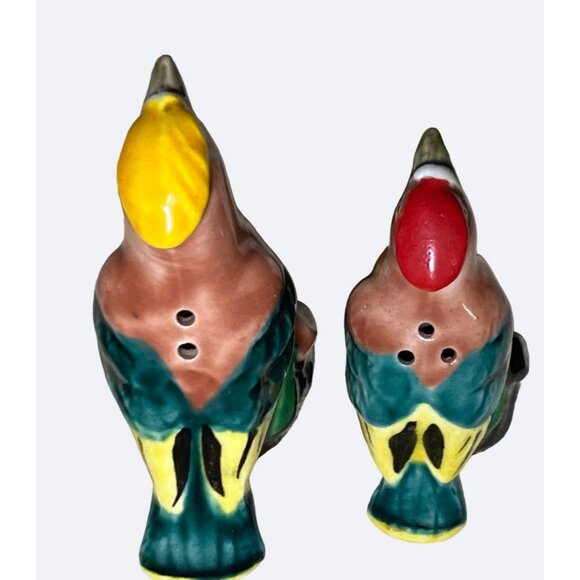 Ceramic Colorful Birds Salt and Pepper Shakers - Picture 7 of 11